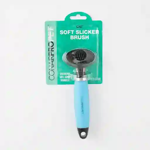 Cepillo Gato Conairpet Cerda Suave 17cm Azul