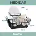 Escurridor Inoxidable Platero 2 Niveles Gran Capacidad