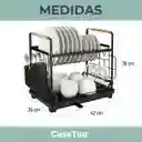 Secaplatos Escurridor Loza 2 Niveles Inoxidable Casatua