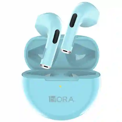 Audífonos Inalámbricos 1hora Aut119 | Azul Claro – Sonido Envolvente Y Carga Rápida