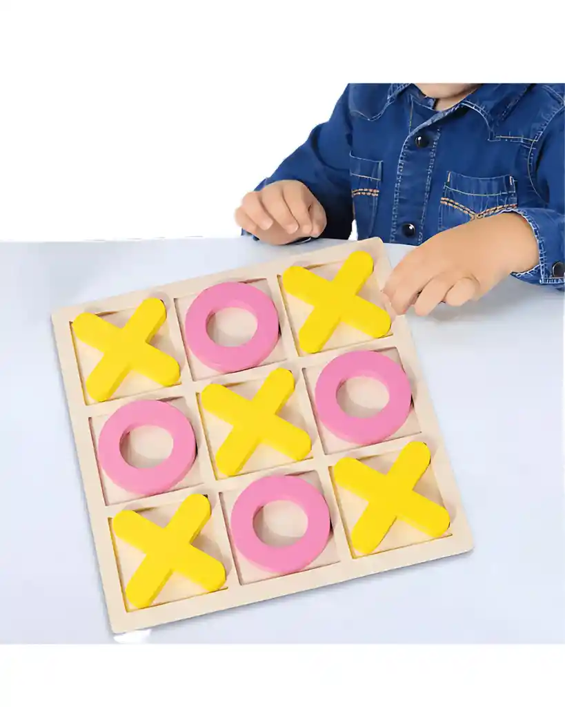 Triqui De Madera Grande Didactico Para Adultos Y Niños
