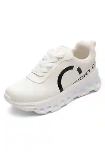 Tenis Mujer Marfil Talla 38 Tellenzi 2085