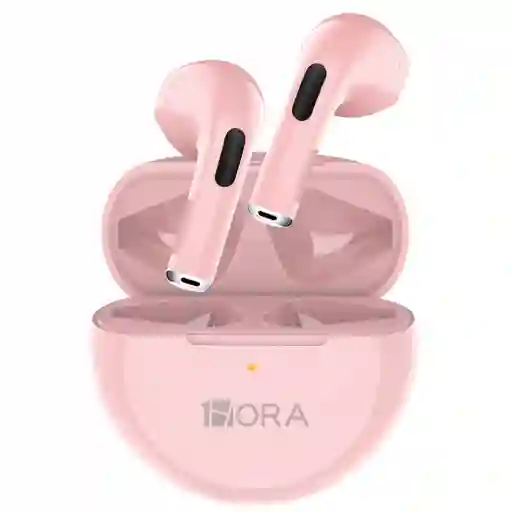 Audífonos Inalámbricos 1hora Aut119 | Rosa – Sonido Envolvente Y Carga Rápida