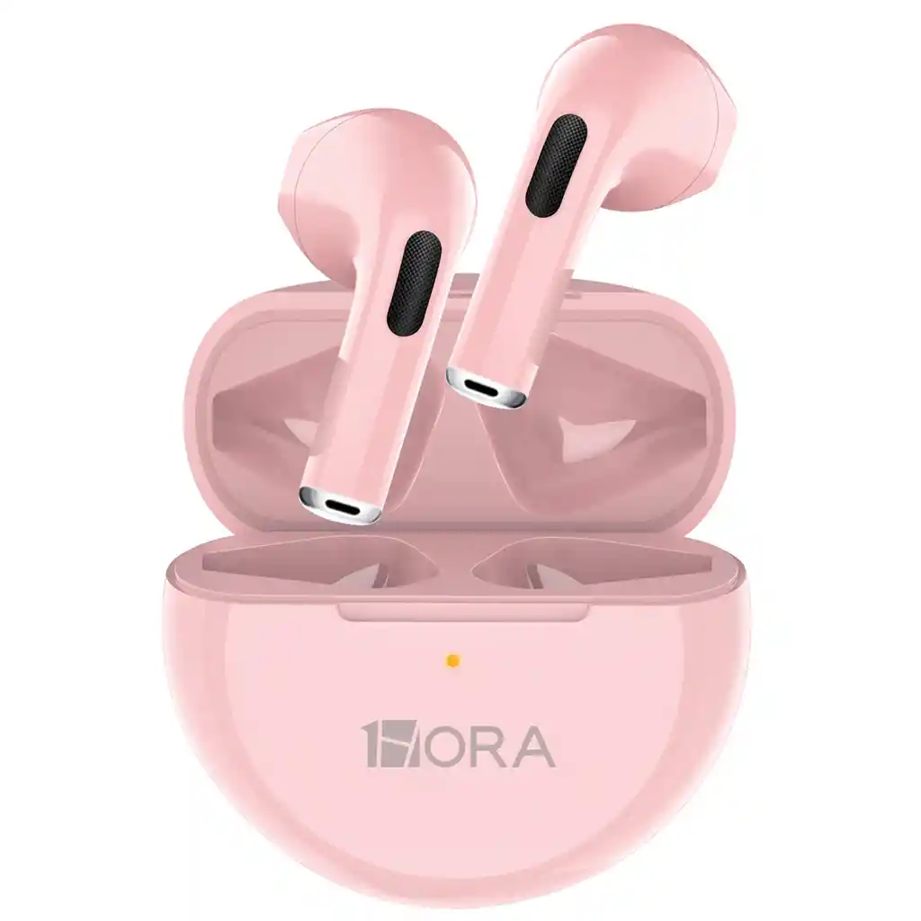 Audífonos Inalámbricos 1hora Aut119 | Rosa – Sonido Envolvente Y Carga Rápida