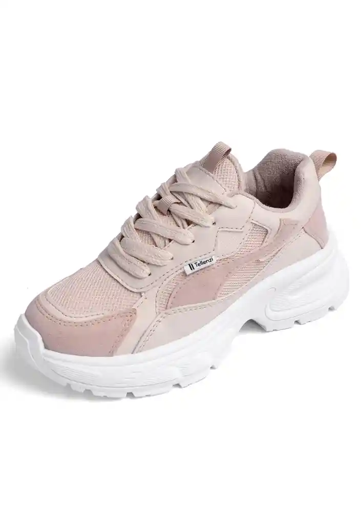 Tenis Mujer Beige Talla 37 Tellenzi 632