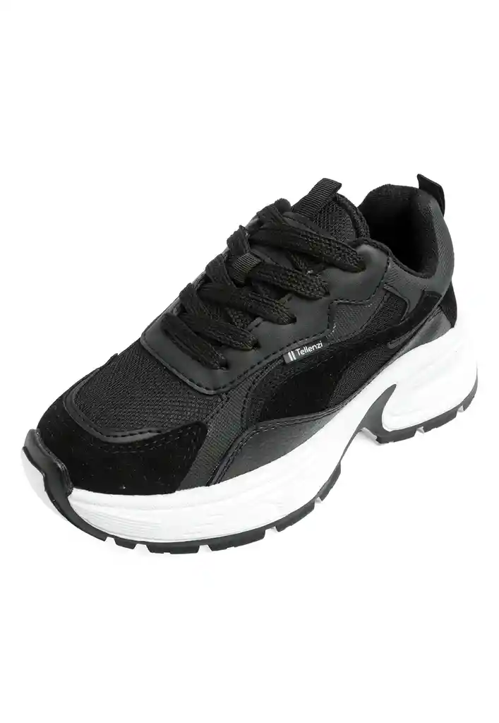 Tenis Mujer Negro Talla 35 Tellenzi 632
