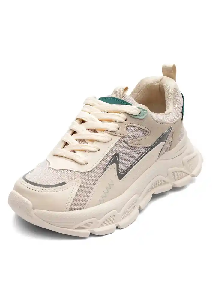 Tenis Mujer Talco-verde Talla 35 Tellenzi 2082