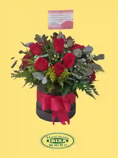 Caja De Rosas Rojas