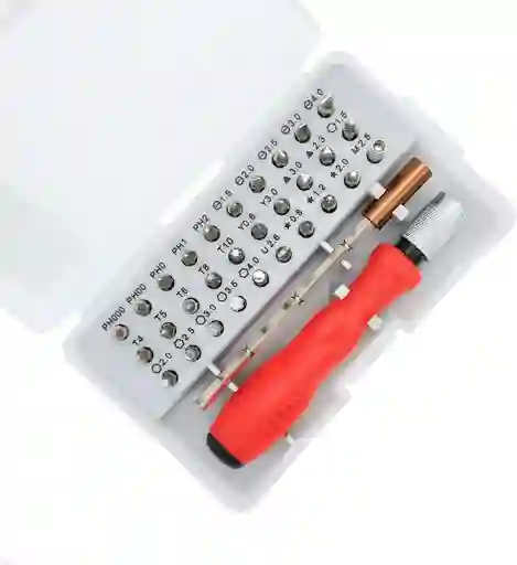 Set De Destornilladores De Precisión 6011 – 32 Piezas | Compacto, Completo Y Profesional | Rojo