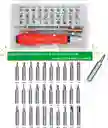Set De Destornilladores De Precisión 6011 – 32 Piezas | Compacto, Completo Y Profesional | Rojo