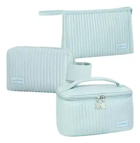 Super Combo 3 Piezas Cosmetiquera - Cartuchera Impermeable Para Viaje