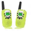 Radios Mini Walkie Talkie Baofeng Bf-t3 X2 Unidades (color Verde)
