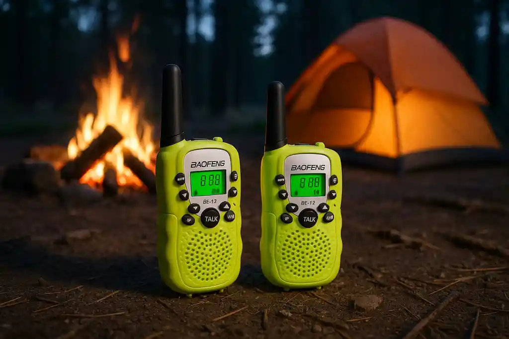 Radios Mini Walkie Talkie Baofeng Bf-t3 X2 Unidades (color Verde)