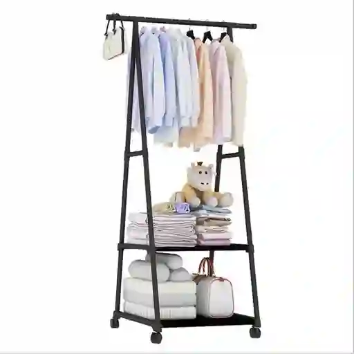 Perchero De Piso Con Estante Organizador Ropa Closet Redzone