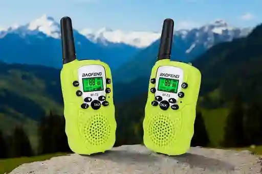 Radios Mini Walkie Talkie Baofeng Bf-t3 X2 Unidades (color Verde)