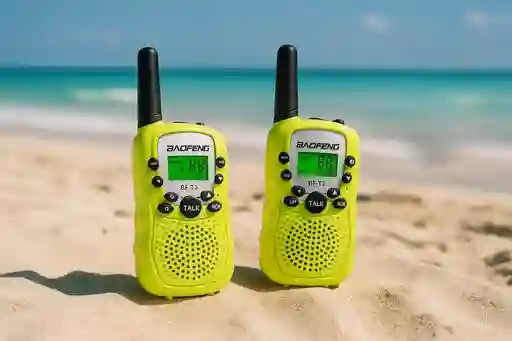 Radios Mini Walkie Talkie Baofeng Bf-t3 X2 Unidades (color Verde)