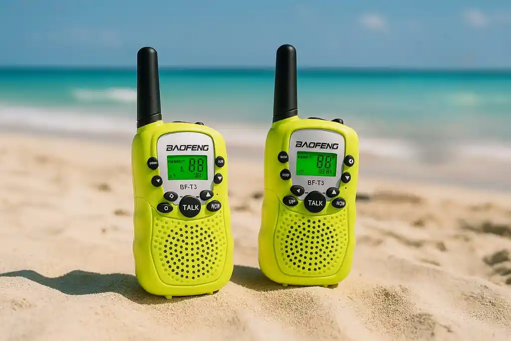 Radios Mini Walkie Talkie Baofeng Bf-t3 X2 Unidades (color Verde)