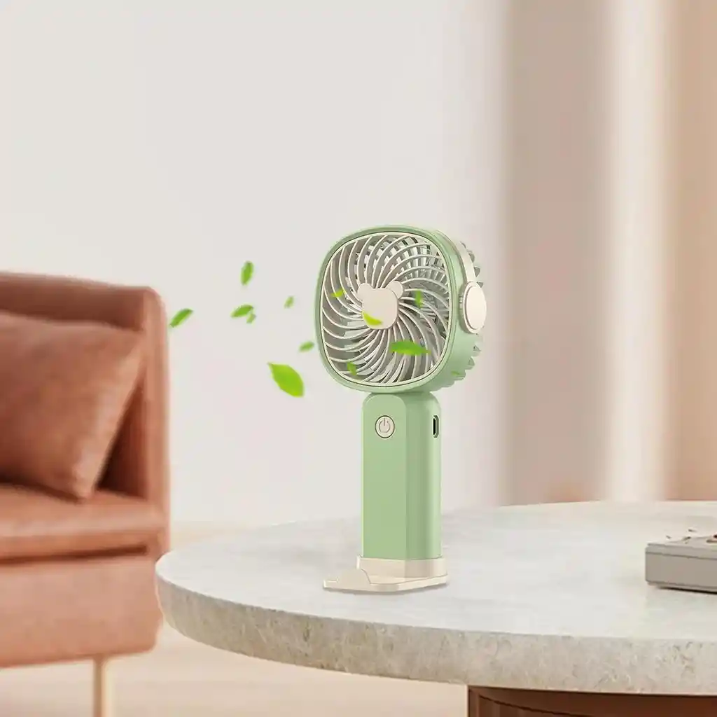 Ventilador Portátil Plegable | Verde – Tu Mejor Aliado Contra El Calor, En Cualquier Lugar | Klw-f8