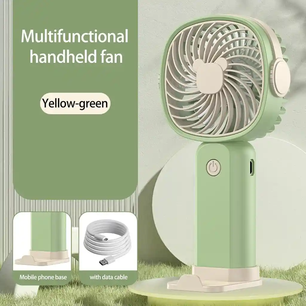 Ventilador Portátil Plegable | Verde – Tu Mejor Aliado Contra El Calor, En Cualquier Lugar | Klw-f8