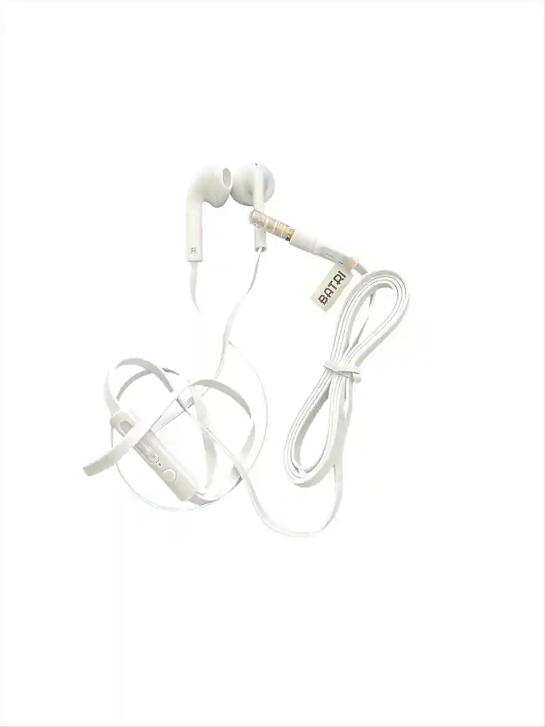 Audifonos De Cable Marca Batri B-10 Para Celular Android Colores Disponibles Negro, Blanco Y Azul
