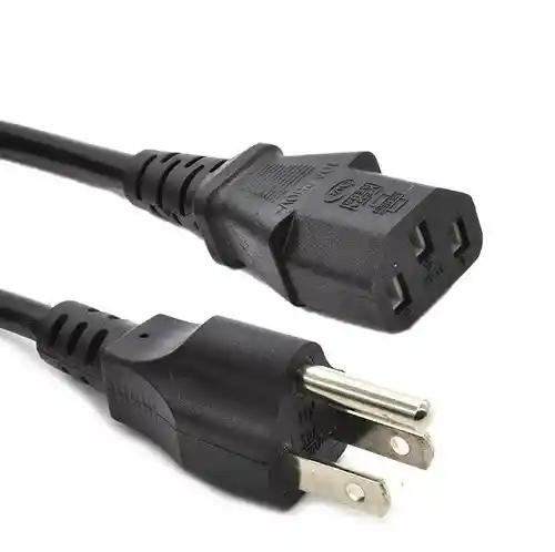Cable Poder Plano Alimentación Pc 10a 250v 1.5 Mts
