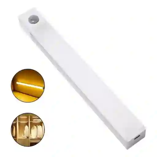 	 Tubo Lampara Luz Led Sensor De Movimiento Recargable