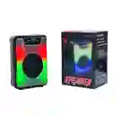 Parlante Ls-1010 Bluetooth 5.0 | 5w, Tws, Usb/aux/fm + Luces Led | 6-8h Batería, (18x12cm)