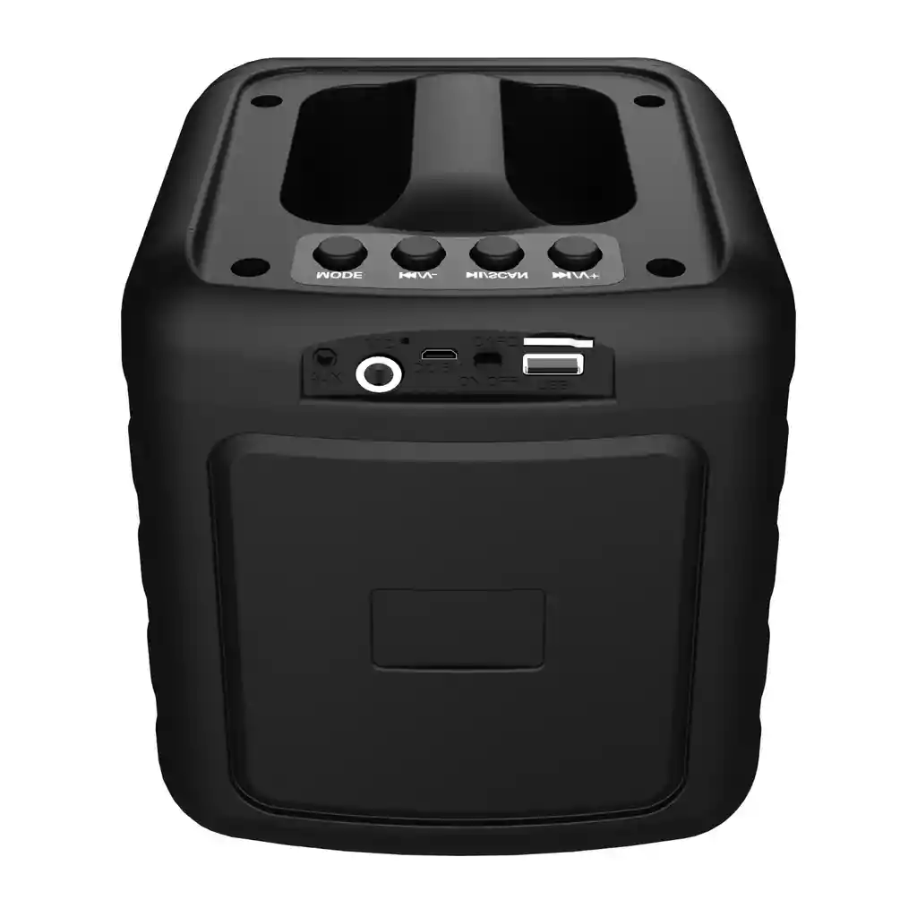 Parlante Jbk-1402 Bluetooth 5.0 | 8w, Usb/sd, Entrada Para Micrófono + Luces Led Rgb - (22x26cm)
