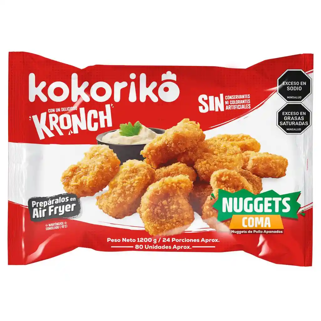 Kokoriko Nuggets De Pollo Apanado 1.2 Kg