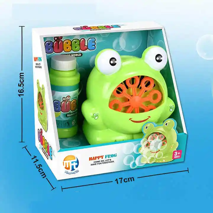 Juguete De Burbujas Sapito Unisex Liquido Incluido