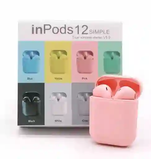 Audifonos Inalambricos Inpods 12 Para Celular Android Ios Colores Disponibles Morado, Azul, Blanco Y Negro