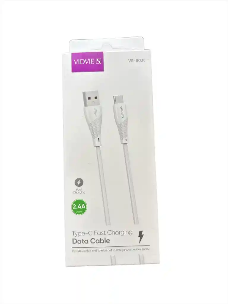 Cable Cargador Para Celular Tipo C Carga Rapida Android Ios Marca Vidvie