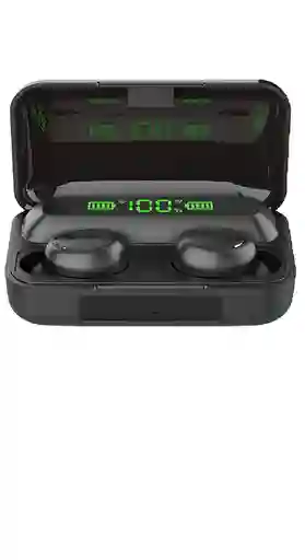 Audífonos Inalambricos Bluetooth F9-5 Tsw Powerbank Batería Color Negro