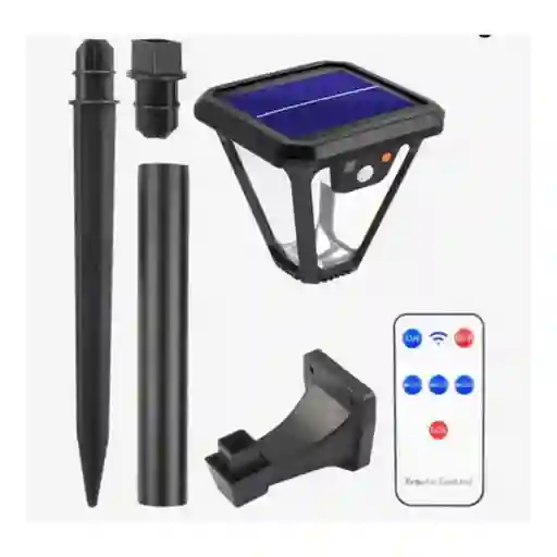 Lampara Farola Solar Sensor De Movimiento Exterior