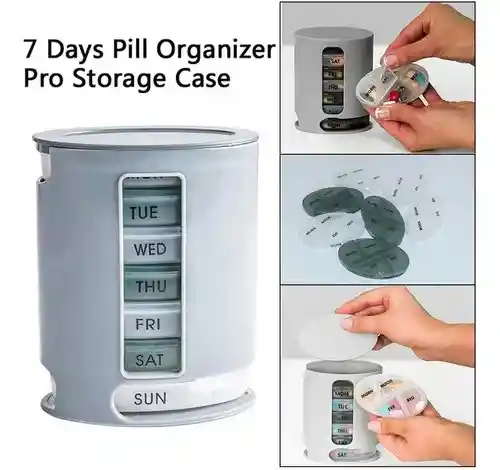 Pastillero Semanal Organizador De Pastillas 7 Días Pill Pro