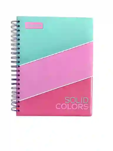 Cuaderno 7 Materias Cuadriculado De Mujer Coleccion Solid Colors Primavera