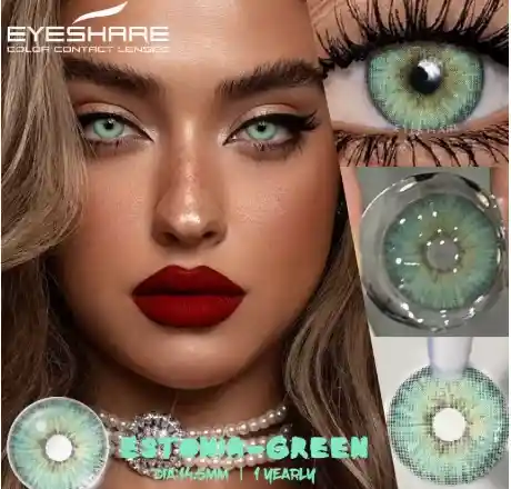 Lentes De Contacto Color Verde Claro Halloween Estonia Green
