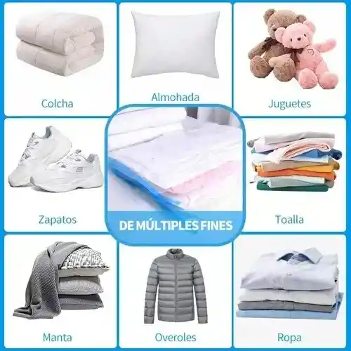 Set X5 Bolsas Valija Vacío Ropa Acolchado Viaje Aspi Bomba Levys Bazar