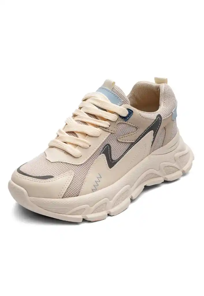 Tenis Mujer Talco-celeste Talla 37 Tellenzi 2082