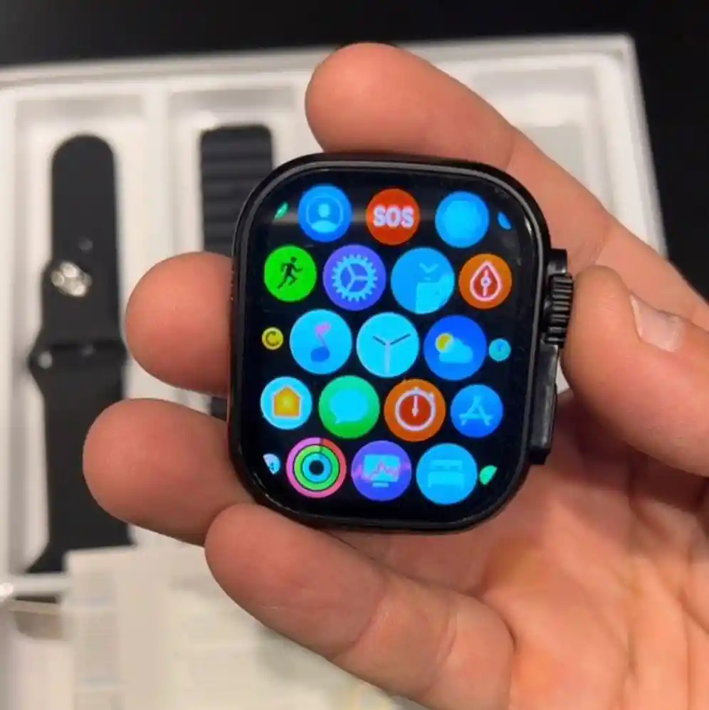 Smartwatch T20 Ultra S | Negro | Reloj Inteligente - Carga Inalámbrica Con 4 Correas