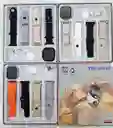 Smartwatch T20 Ultra S | Negro | Reloj Inteligente - Carga Inalámbrica Con 4 Correas