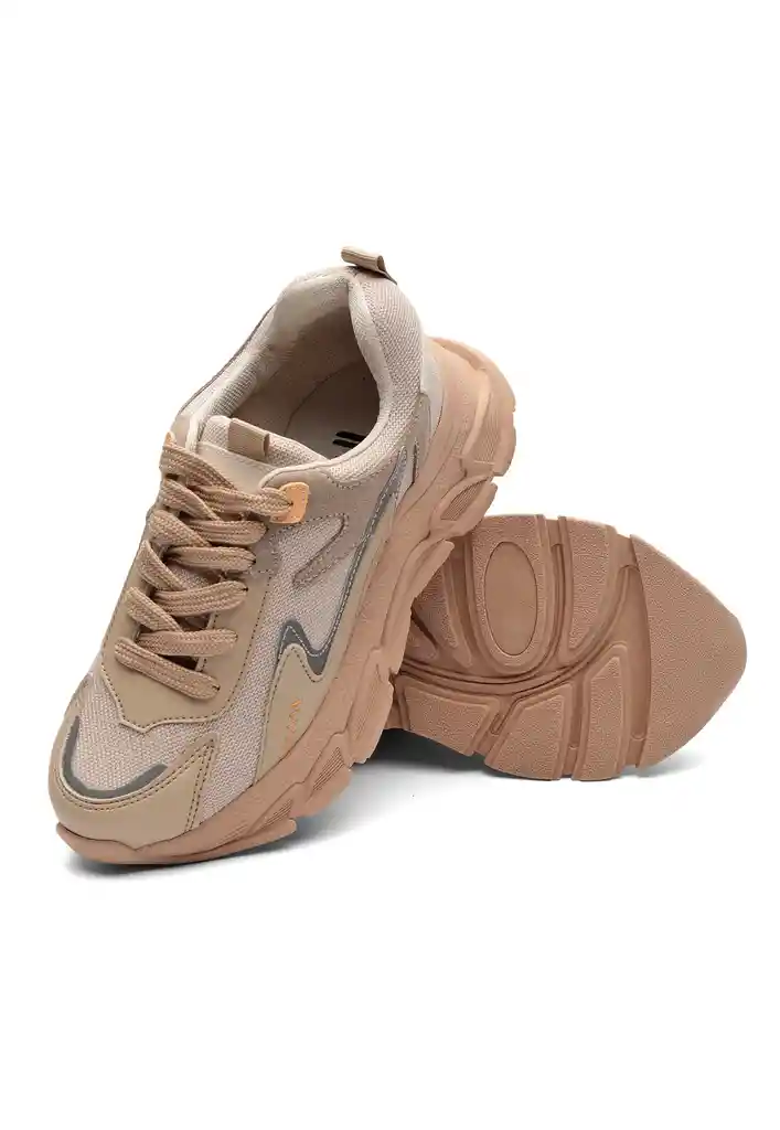 Tenis Mujer Tabaco-naranja Talla 35 Tellenzi 2082