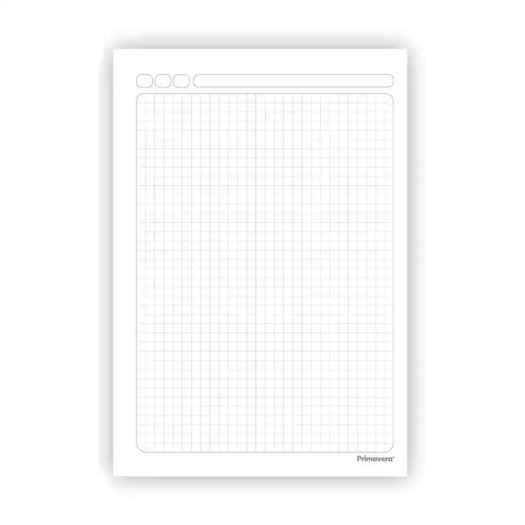 Cuaderno 1 Materias Pequeño Primavera Arg Femenino Cuadriculado