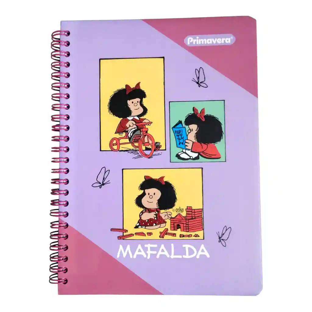 Cuaderno 1 Materias Pequeño Primavera Arg Femenino Cuadriculado