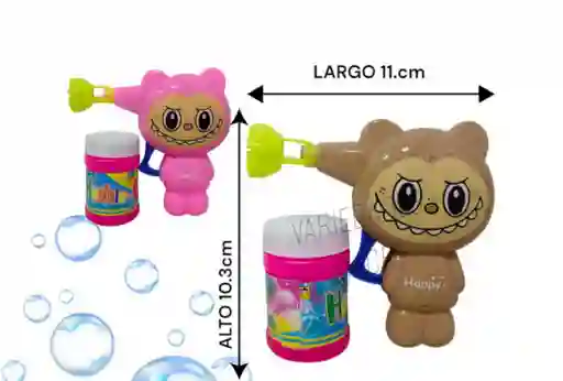 Lanza Burbuja Muñeco Labubu En Bolsa