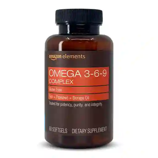 Omega 3-6-9 Complejo De Pescado, Omega-3 Epa Y Dha - 60 Cápsulas Blandas