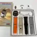 Smartwatch T20 Ultra S | Dorado | Reloj Inteligente - Carga Inalámbrica Con 4 Correas
