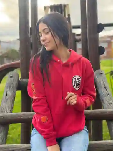 Buzo Goku Rojo Talla Xl Unisex