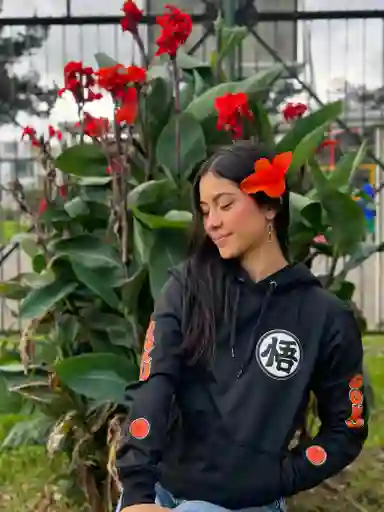 Buzo Goku Negro Talla S Unisex