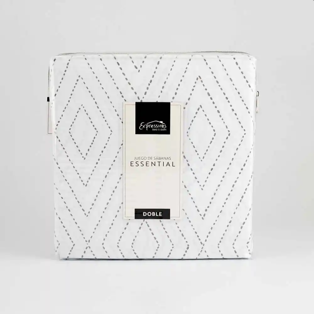 Juego De Sabana Expressions Classic Doble 190x140cm 100% Poliester